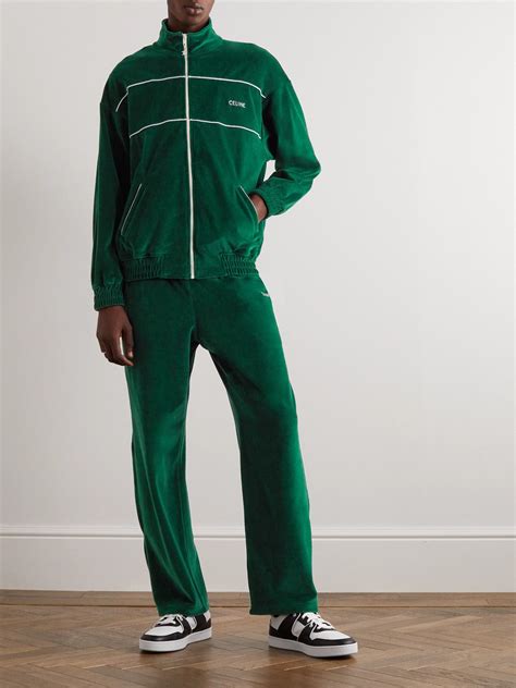 celine green tracksuit|celine tracksuit hoodie.